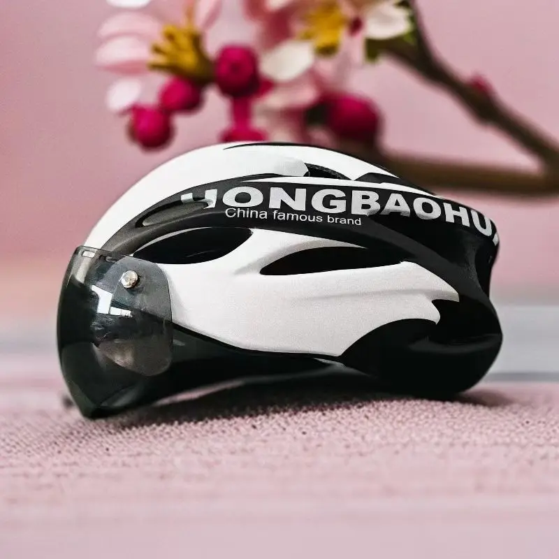 Magnetic Sunscreen Goggles Cycling Helmet, Racing Grade Integrated Safety Helmet for Mountain & Road Bike
Magnetic Sunscreen Goggles Cycling Helmet, Racing Grade Integrated Safety Helmet for Mountain & Road Bike