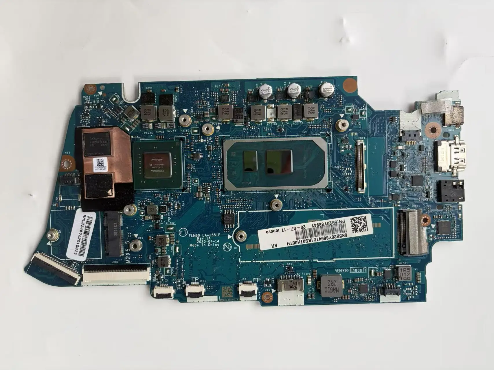 For Lenovo IdeaPad 5 14IIL05 Motherboard LA-J551P Laptop Mainboard I5-1035G1 I7-1065G4 8GB 16G RAM GPU MX350-2GB 100% Tested Ok
For Lenovo IdeaPad 5 14IIL05 Motherboard LA-J551P Laptop Mainboard I5-1035G1 I7-1065G4 8GB 16G RAM GPU MX350-2GB 100% Tested Ok