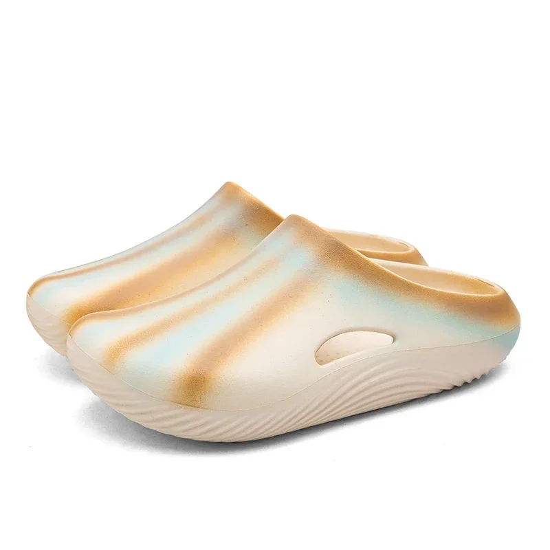 Женские летние тапочки, новинка 2024, уличная непромокаемая садовая обувь, мужские нескользящие пляжные сандалии, удобные домашние шлепанцы на плоской подошве из ЭВА
Женские летние тапочки, новинка 2024, уличная непромокаемая садовая обувь, мужские нескользящие пляжные сандалии, удобные домашние шлепанцы на плоской подошве из ЭВА