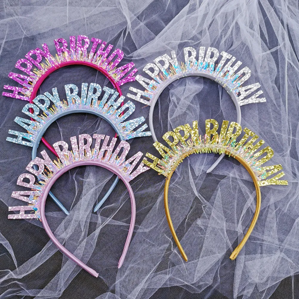 5Pcs Birthday Headbands for Women Girls Sequin Party Hair Accessories Shiny Comfortable Birthday Crown Hair Band
5Pcs Birthday Headbands for Women Girls Sequin Party Hair Accessories Shiny Comfortable Birthday Crown Hair Band