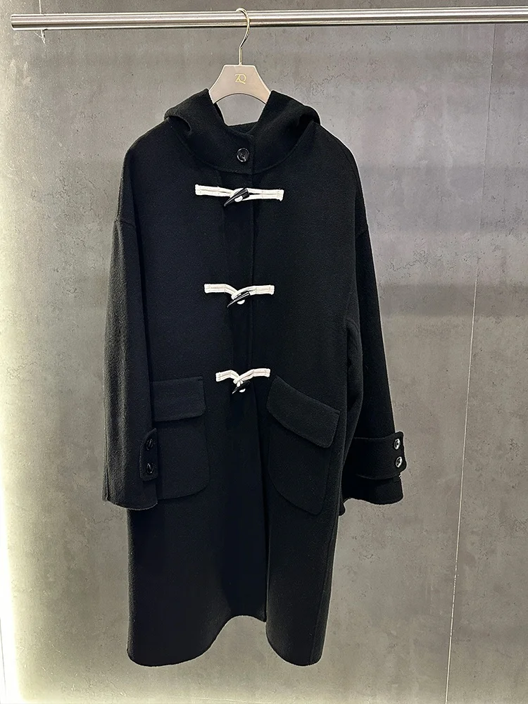 Двустороннее шерстяное пальто ZQ, повседневное, с длинными рукавами, с капюшоном, для молодежи, весенний сезон, тонкое, эксклюзивно онлайн
Двустороннее шерстяное пальто ZQ, повседневное, с длинными рукавами, с капюшоном, для молодежи, весенний сезон, тонкое, эксклюзивно онлайн