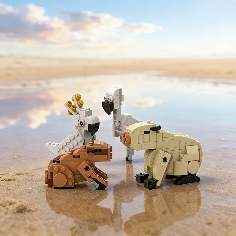 265 деталей MOC Creator 3 в 1: Модель тропических животных, конструктор, архитектурный набор, рождественский подарок, креативная развивающая игрушка для детей
265 деталей MOC Creator 3 в 1: Модель тропических животных, конструктор, архитектурный набор, рождественский подарок, креативная развивающая игрушка для детей