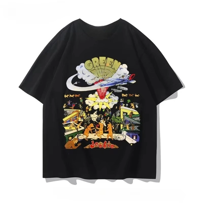 2025 Summer Green Day Men's American Comic Punk Rock Street Men's Short Sleeve T-shirt High Quality Men's T-shirts
2025 Summer Green Day Men's American Comic Punk Rock Street Men's Short Sleeve T-shirt High Quality Men's T-shirts