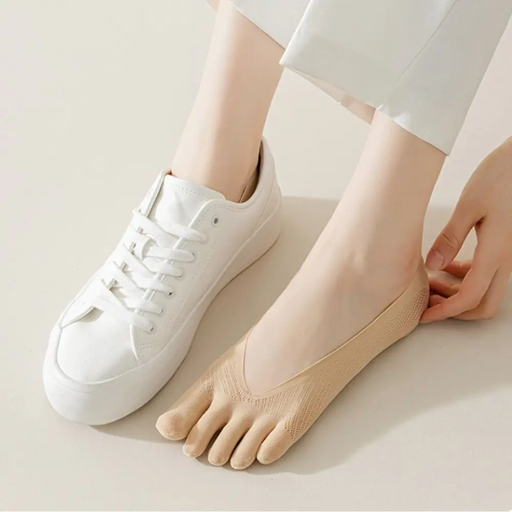 5Pairs Ultra-thin Five Finger Boat Socks Invisible Hosiery Split Toe Socks Shallow Mouth Anti-slip Mesh Shallow Socks Summer
5Pairs Ultra-thin Five Finger Boat Socks Invisible Hosiery Split Toe Socks Shallow Mouth Anti-slip Mesh Shallow Socks Summer