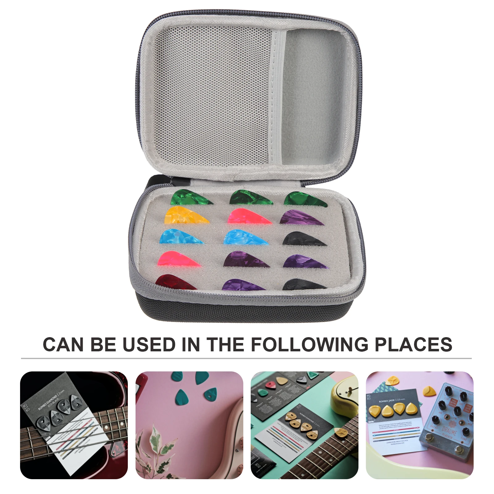 Pick Storage Box Guitar Picks for Acoustic Plectrums with Container Pouch Accessories Holder Bag
Pick Storage Box Guitar Picks for Acoustic Plectrums with Container Pouch Accessories Holder Bag