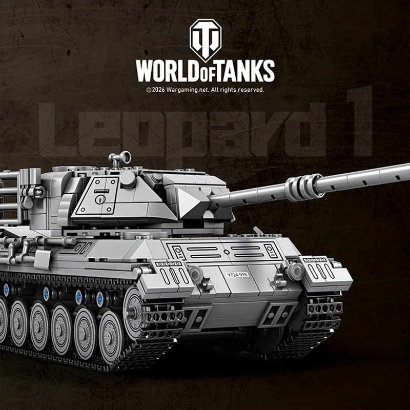 1273pcs 1:26 MOC Ww2 Military Tank Leopard 1 Building Blocks Bricks Assembling Model Toys for Children Birthday Gift Set
1273pcs 1:26 MOC Ww2 Military Tank Leopard 1 Building Blocks Bricks Assembling Model Toys for Children Birthday Gift Set
