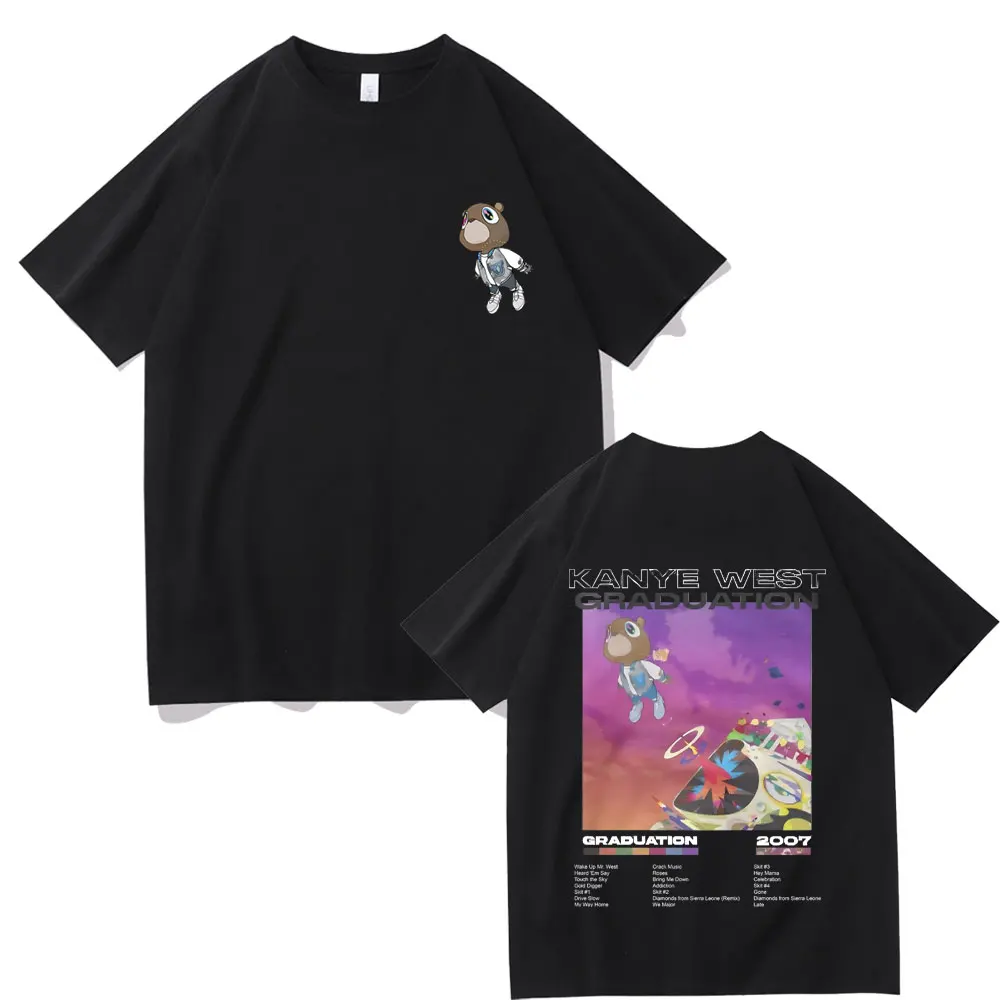 Limited Rapper Kanye West Graduation Double Sided Graphic T-shirt Men Hip Hop Vintage Oversized Tshirt Male Casual Fashion Tees
Limited Rapper Kanye West Graduation Double Sided Graphic T-shirt Men Hip Hop Vintage Oversized Tshirt Male Casual Fashion Tees