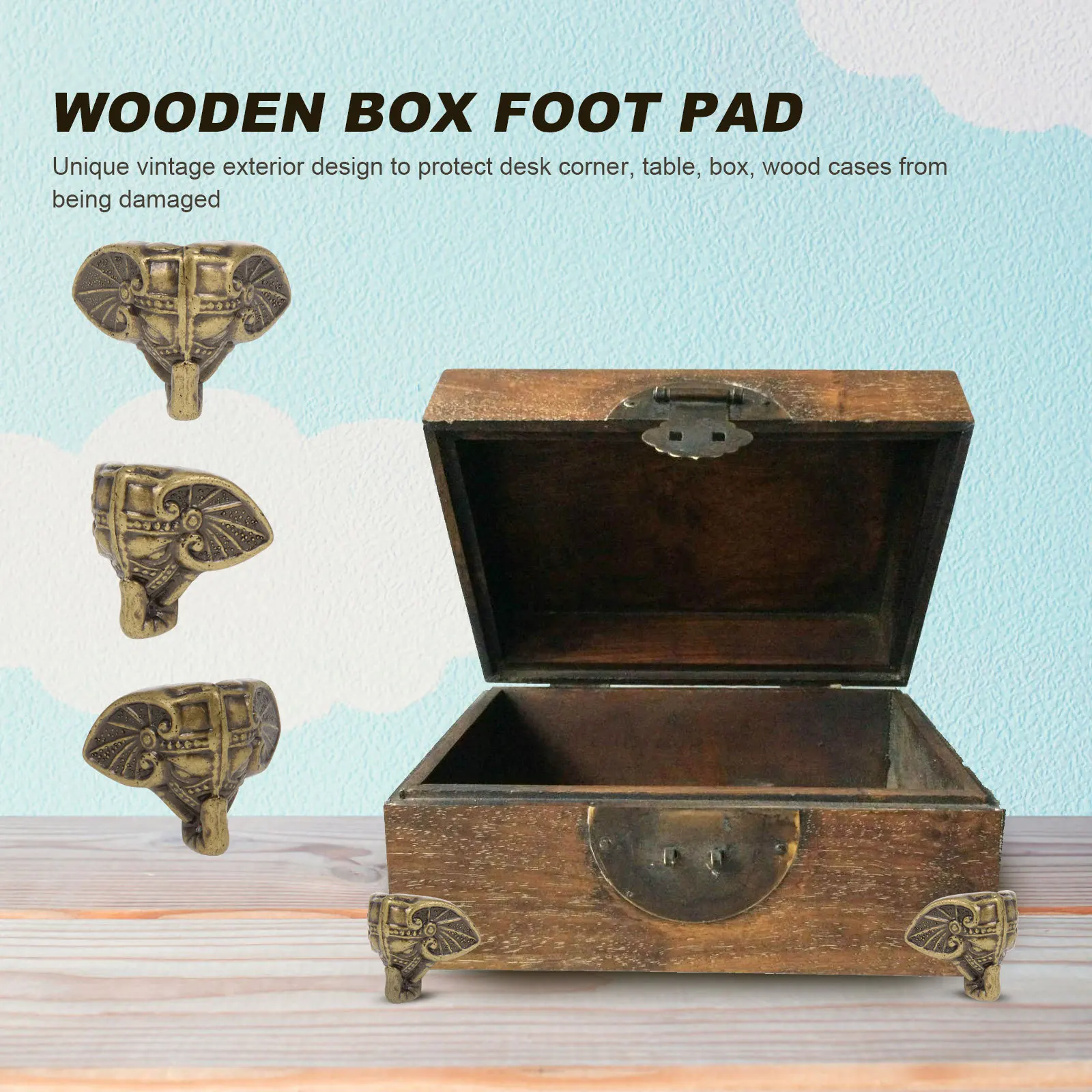 20Pcs Elegant Decorative Box Legs Furniture Accessories Wooden Case Corners Jewelry Box Feet Vintage Style Home Decoration
20Pcs Elegant Decorative Box Legs Furniture Accessories Wooden Case Corners Jewelry Box Feet Vintage Style Home Decoration