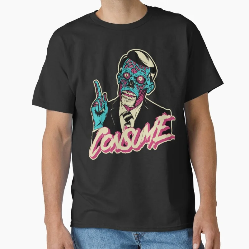 Consume They Live obey john carpenter cult film 80s horror movie alien invasion T-shirt large size Adult Tops S-6xl
Consume They Live obey john carpenter cult film 80s horror movie alien invasion T-shirt large size Adult Tops S-6xl