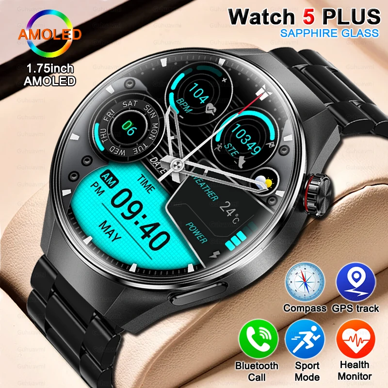 2025 New GPS Sports Fashion Smartwatch Men's 1.75 "AMOLED Screen Heart Rate Blood Pressure Health Smart Watch For Samsung Galaxy
2025 New GPS Sports Fashion Smartwatch Men's 1.75 "AMOLED Screen Heart Rate Blood Pressure Health Smart Watch For Samsung Galaxy