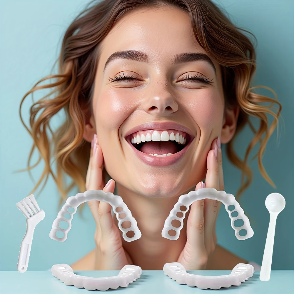 New Soft Silicone Safe Veneers, Reusable False Teeth Cover, Food grade material for oral contact H2931
New Soft Silicone Safe Veneers, Reusable False Teeth Cover, Food grade material for oral contact H2931