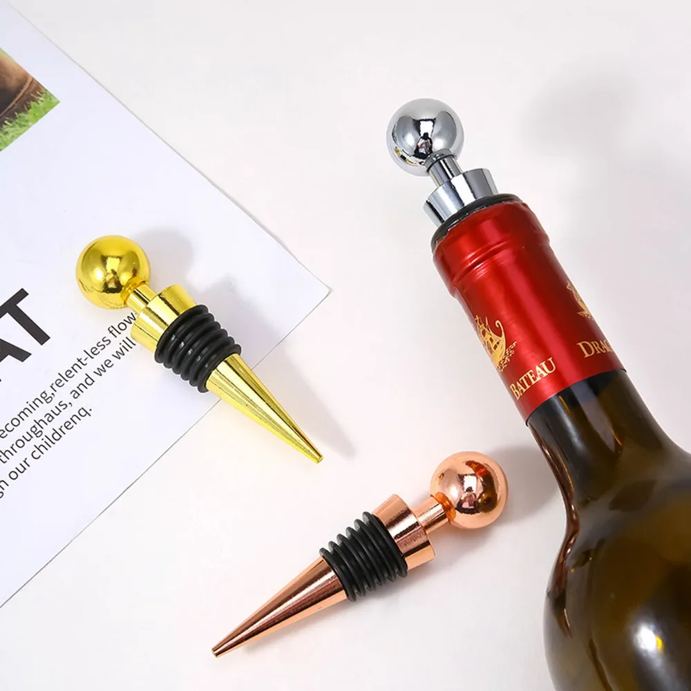 5Pcs Bar Tool Conical Wine Stoppers Reusable Sealed Champagne Stopper Metal Wine Storage Twist Cap Plug Home
5Pcs Bar Tool Conical Wine Stoppers Reusable Sealed Champagne Stopper Metal Wine Storage Twist Cap Plug Home