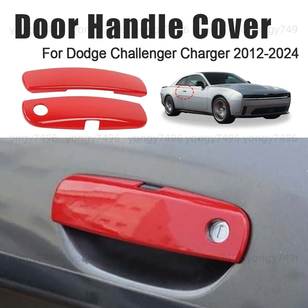 Обновление автомобиля, красная крышка дверной ручки для Dodge Challenger Charger 2012-2024, автомобильные аксессуары, декоративная наклейка на ручку
Обновление автомобиля, красная крышка дверной ручки для Dodge Challenger Charger 2012-2024, автомобильные аксессуары, декоративная наклейка на ручку