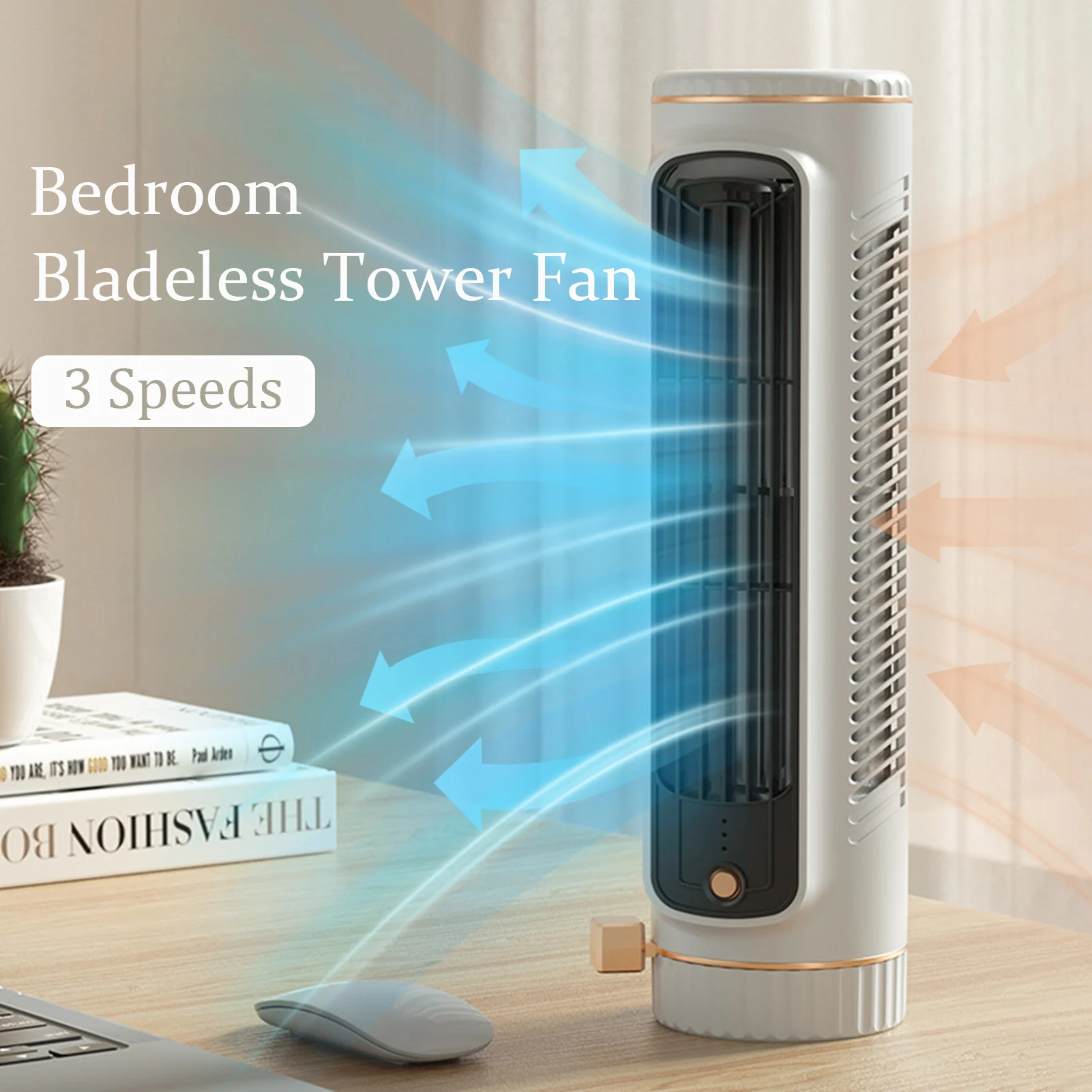 Tower Fan for Bedroom,Quiet Bladeless Fan 3 Speeds Desk Portable Fan,Summer USB Ventilation Fan ,Air Conditioner for Home Office
Tower Fan for Bedroom,Quiet Bladeless Fan 3 Speeds Desk Portable Fan,Summer USB Ventilation Fan ,Air Conditioner for Home Office