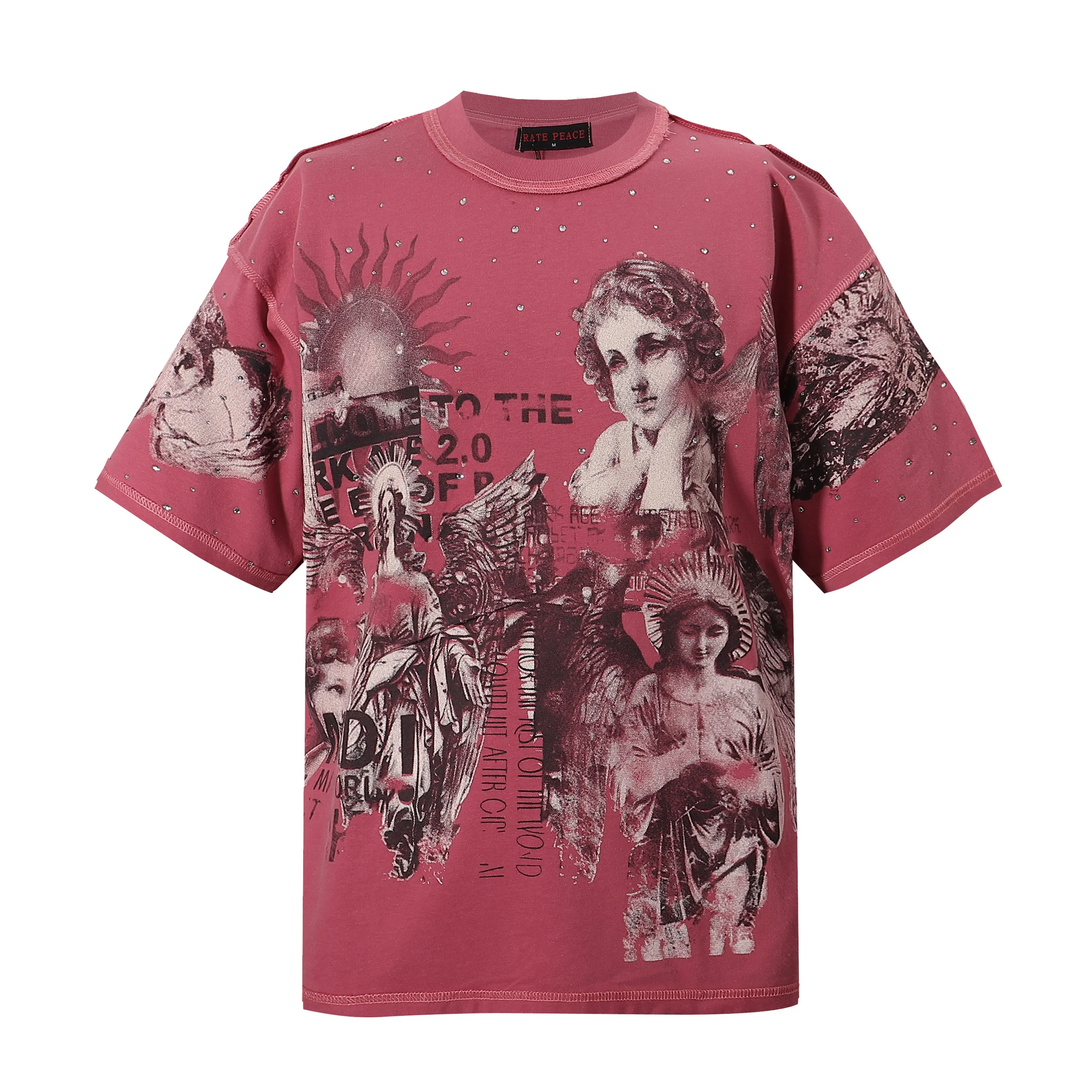 Vintage Burgundy Angel Graphic T Shirts Oversized Streetwear Fashion Rhinestone Washed T Shirt Tee Summer Casual Men's Clothing
Vintage Burgundy Angel Graphic T Shirts Oversized Streetwear Fashion Rhinestone Washed T Shirt Tee Summer Casual Men's Clothing
