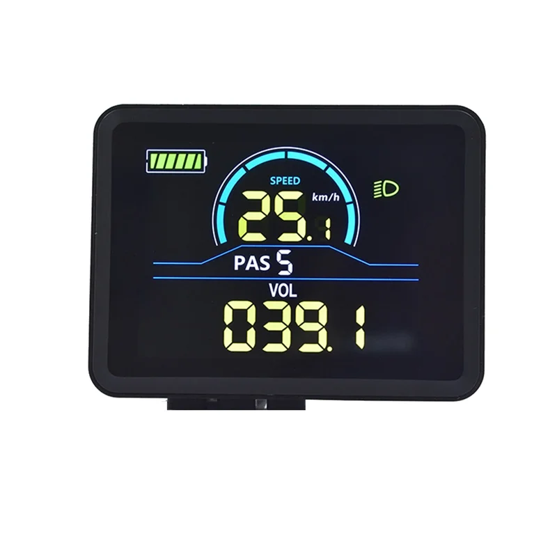 NEW-P5C Electric Bike LCD Display Meter 24V-60V Ebike Intelligent Display IP67 UART Colorful LCD Display Meter
NEW-P5C Electric Bike LCD Display Meter 24V-60V Ebike Intelligent Display IP67 UART Colorful LCD Display Meter