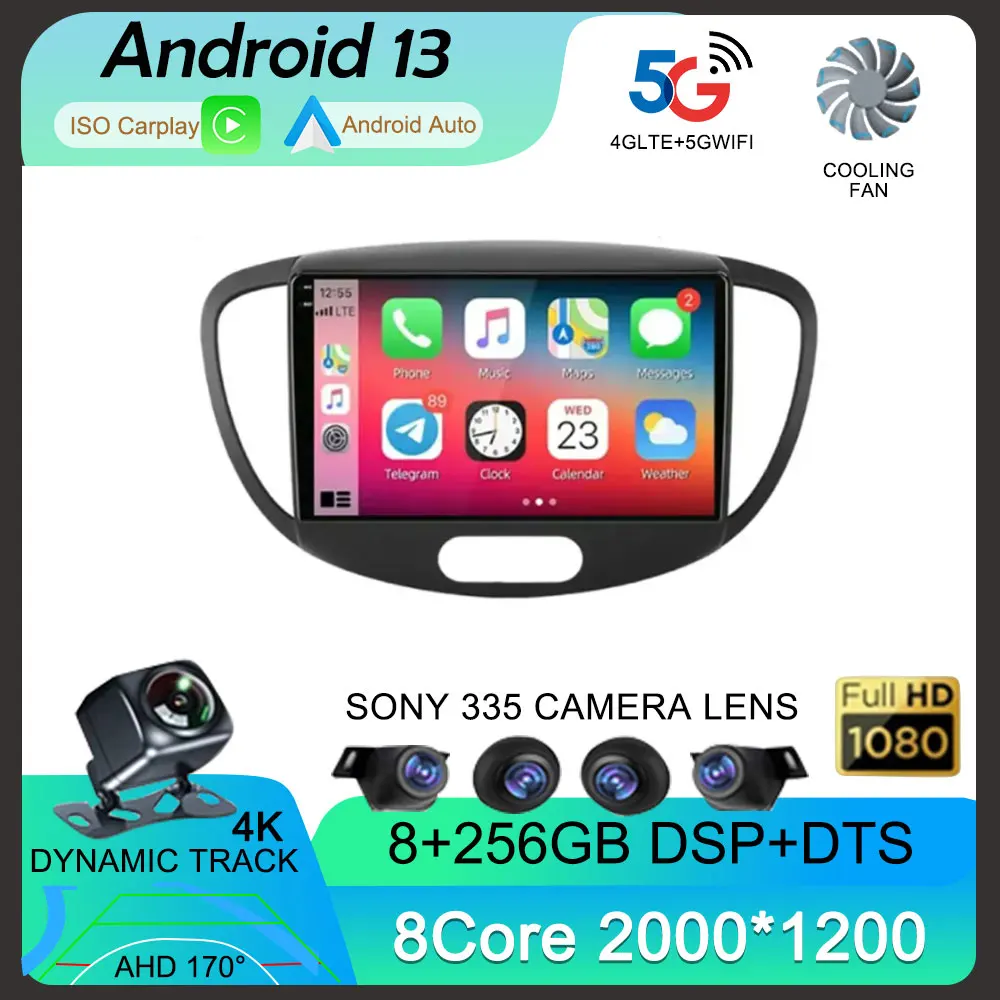 Auto CarPlay 2din Car Radio GPS Multimedia Video Player Android 13 for Hyundai i10 2007 2008 2009 2010 - 2013 Stereo Navigation
Auto CarPlay 2din Car Radio GPS Multimedia Video Player Android 13 for Hyundai i10 2007 2008 2009 2010 - 2013 Stereo Navigation