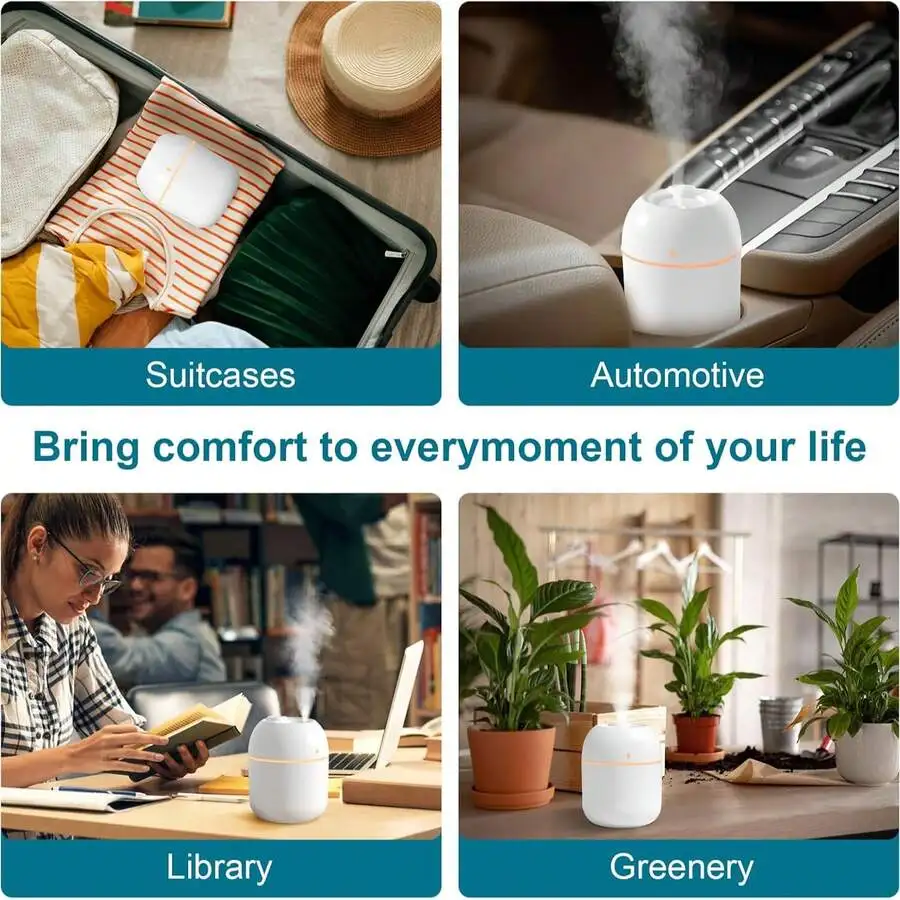 220ml USB Portable Mini Humidifier, 3x4In Ultra Small Personal Cool Mist Humidifier, Super Quiet Ultrasonic Desktop Humidifier W
220ml USB Portable Mini Humidifier, 3x4In Ultra Small Personal Cool Mist Humidifier, Super Quiet Ultrasonic Desktop Humidifier W