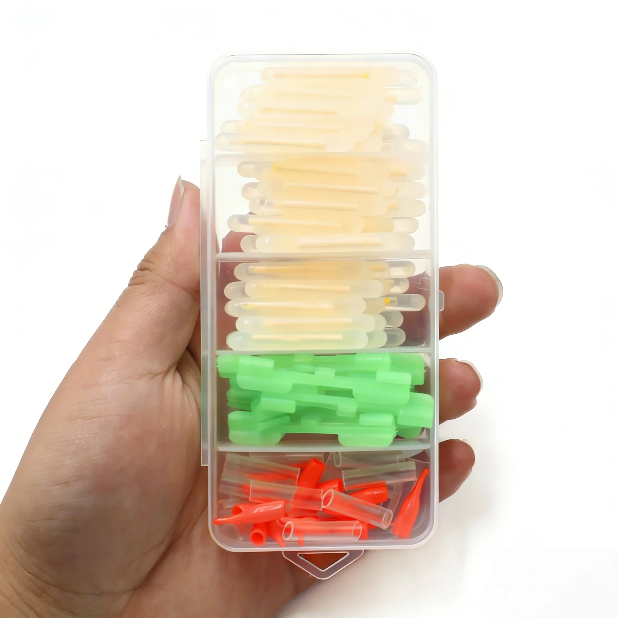 100PCS Professional Fishing Glow Sticks Rod Tip Lights Night Fishing Float Indicators High Intensity Light for Sea River Lake
100PCS Professional Fishing Glow Sticks Rod Tip Lights Night Fishing Float Indicators High Intensity Light for Sea River Lake