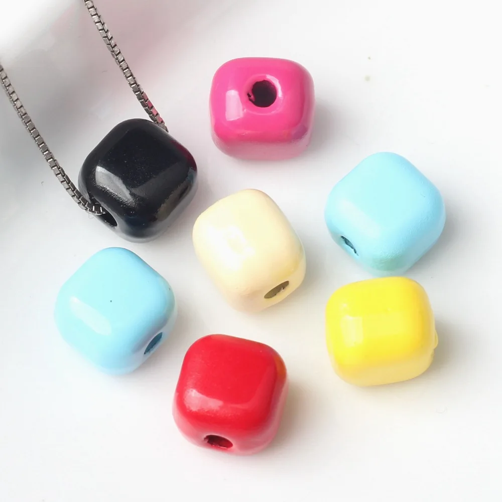 20 Pieces/Bag Simple Alloy Spray Painted Square Scattered Loose Beads DIY Bracelet Necklace Earrings And Accessories
20 Pieces/Bag Simple Alloy Spray Painted Square Scattered Loose Beads DIY Bracelet Necklace Earrings And Accessories