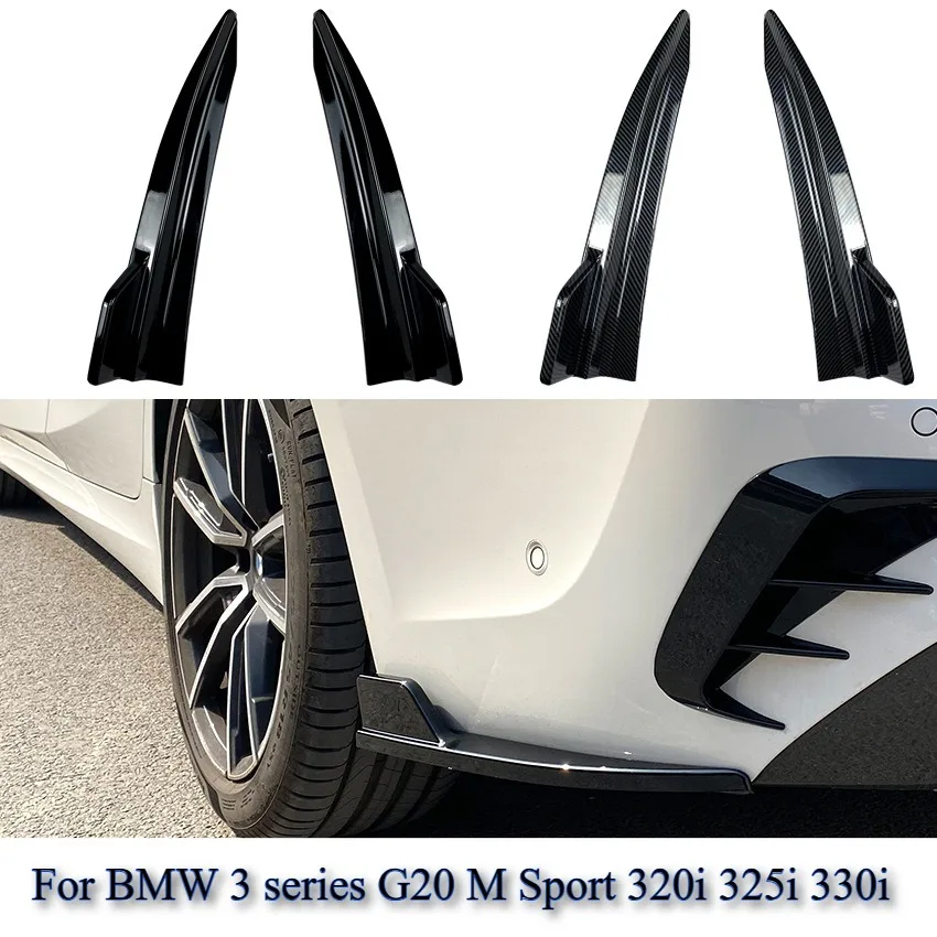 1 Pair Black Car Rear Bumper Diffuser Side Splitters Glossy For BMW 3 Series G20 320i 325i 330i M Sport 2019-2021 accessories
1 Pair Black Car Rear Bumper Diffuser Side Splitters Glossy For BMW 3 Series G20 320i 325i 330i M Sport 2019-2021 accessories