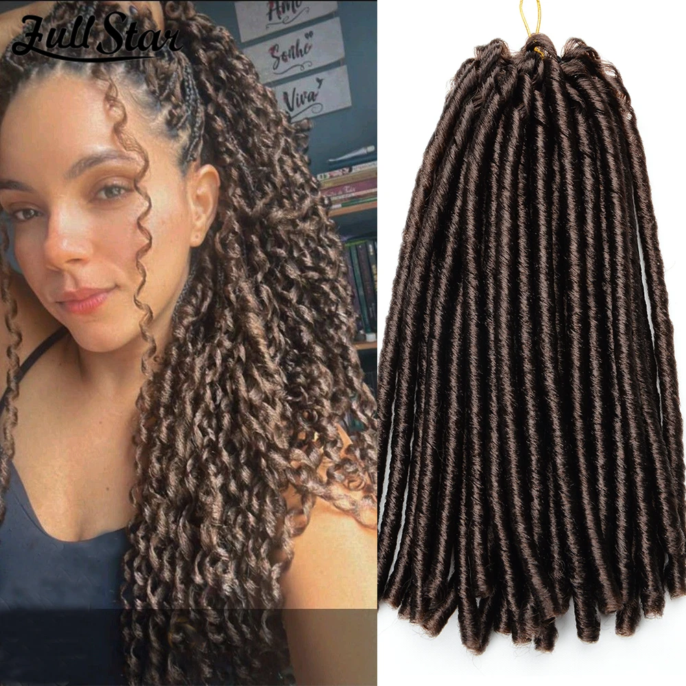Full Star Synthetic Hair 70g Blonde Black Faux Locs Flod 30 roots Crochet Braids Low Temperature Fiber Hair Party Daily Istall
Full Star Synthetic Hair 70g Blonde Black Faux Locs Flod 30 roots Crochet Braids Low Temperature Fiber Hair Party Daily Istall
