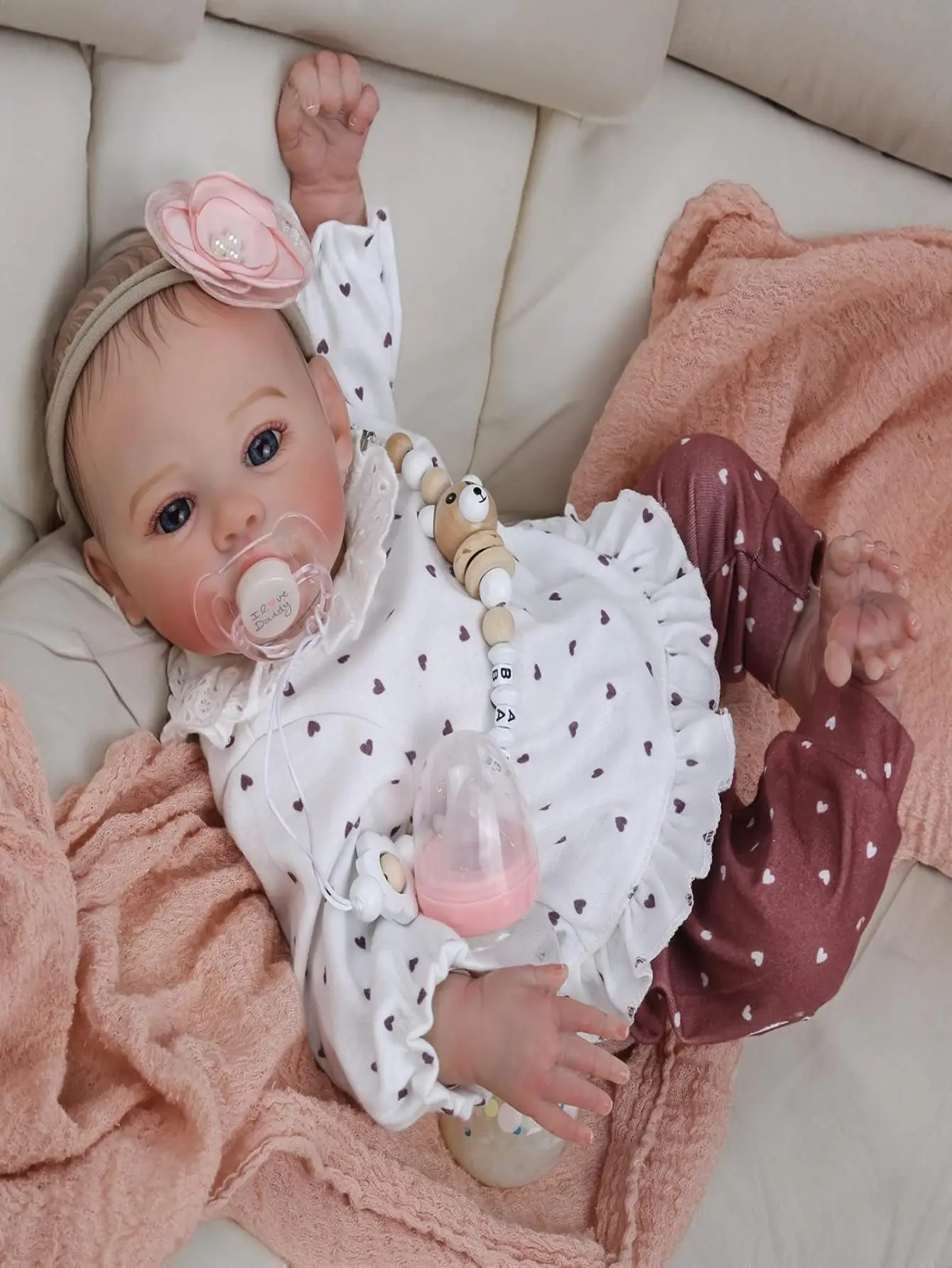 50 cm Silicone Reborn Baby Girl Doll bebe reborn Soft/Blue Eyes/Newborn Baby for/dolls real hair/Christmas Gifts for Girls
50 cm Silicone Reborn Baby Girl Doll bebe reborn Soft/Blue Eyes/Newborn Baby for/dolls real hair/Christmas Gifts for Girls