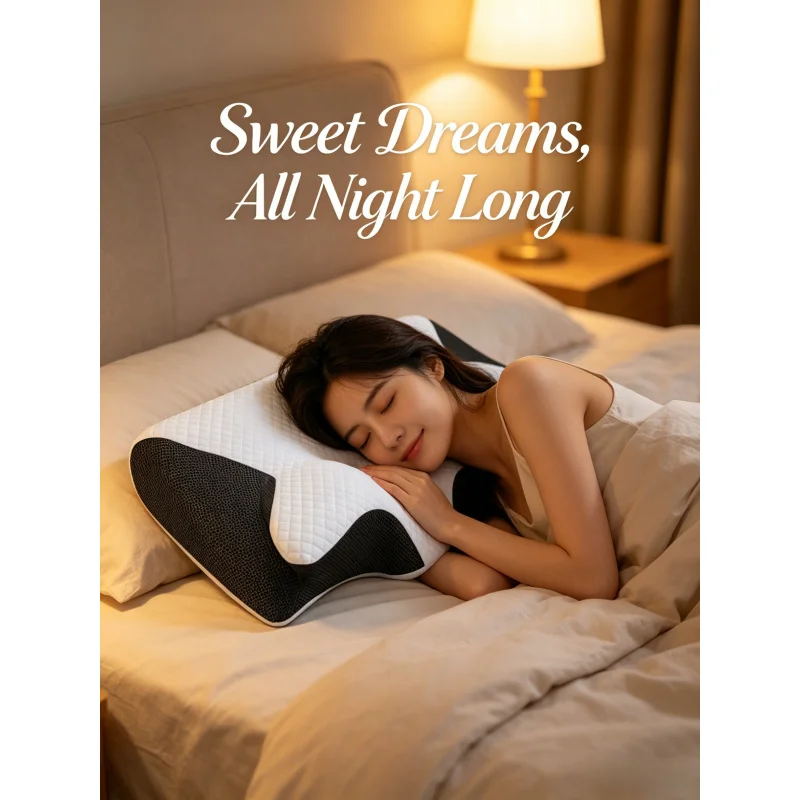 Sleep Memory Pillow – Butterfly Memory Foam Neck Pillow, Contoured for Neck Pain Relief, Stomach Support Comfortable Sleeping
Sleep Memory Pillow – Butterfly Memory Foam Neck Pillow, Contoured for Neck Pain Relief, Stomach Support Comfortable Sleeping