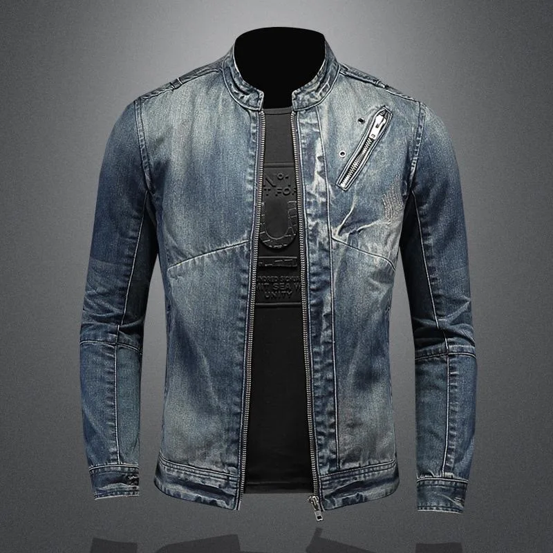 Autumn and Spring Style Trendy American Vintage Straight Leg Motorcycle Denim Jacket Men's Loose Sports Plus Size High-End Outer
Autumn and Spring Style Trendy American Vintage Straight Leg Motorcycle Denim Jacket Men's Loose Sports Plus Size High-End Outer