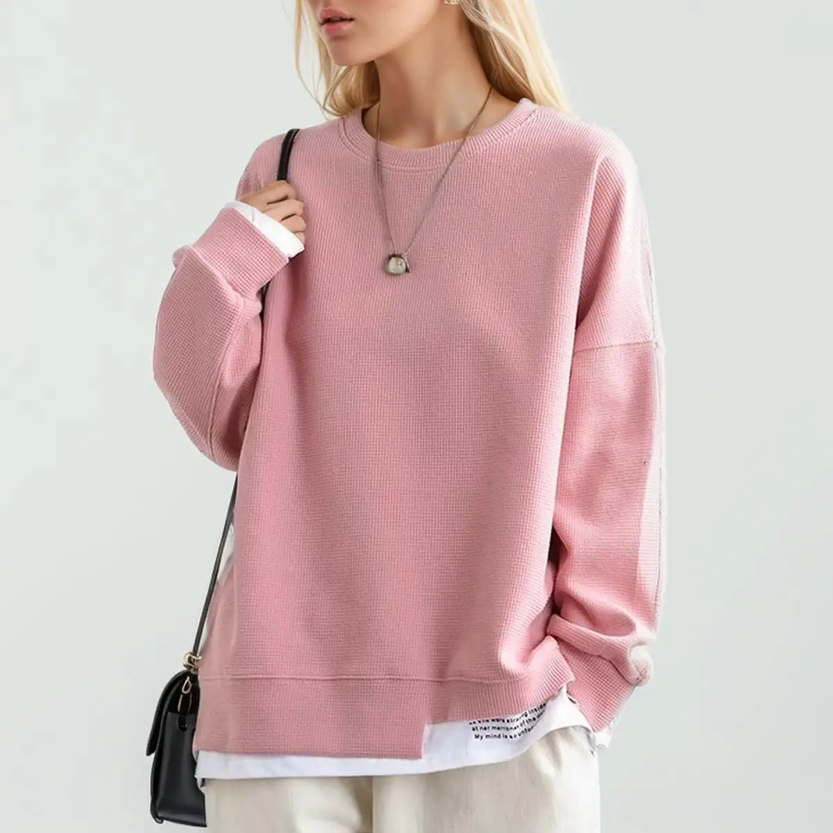 2024 New Women Hoodies Sweatshirts Autumn Female Patchwork O-Neck Pullovers Cotton Loose Korea Tops
2024 New Women Hoodies Sweatshirts Autumn Female Patchwork O-Neck Pullovers Cotton Loose Korea Tops