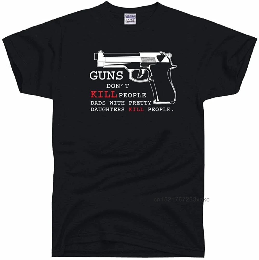 100% хлопковые футболки, мужская футболка, футболка с принтом "Guns't Kill People", "папа" с красивыми дочерями, "люди", забавная футболка
100% хлопковые футболки, мужская футболка, футболка с принтом "Guns't Kill People", "папа" с красивыми дочерями, "люди", забавная футболка