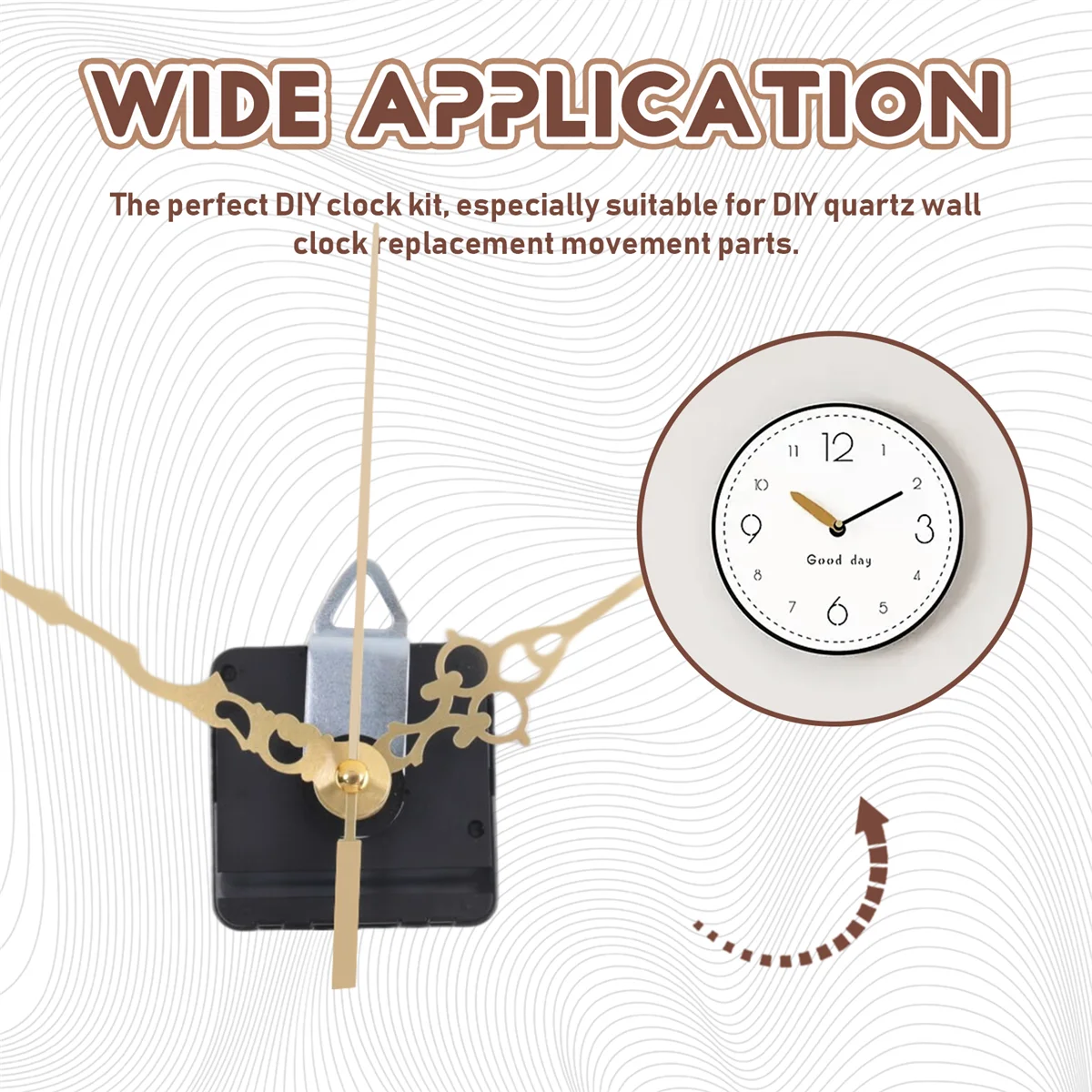 X11AA 3Pcs Long Shaft Quartz Clock Movement Mechanism with 5 Pairs Hands and Numerals Kit DIY Clock Parts Replacement 31mm
X11AA 3Pcs Long Shaft Quartz Clock Movement Mechanism with 5 Pairs Hands and Numerals Kit DIY Clock Parts Replacement 31mm