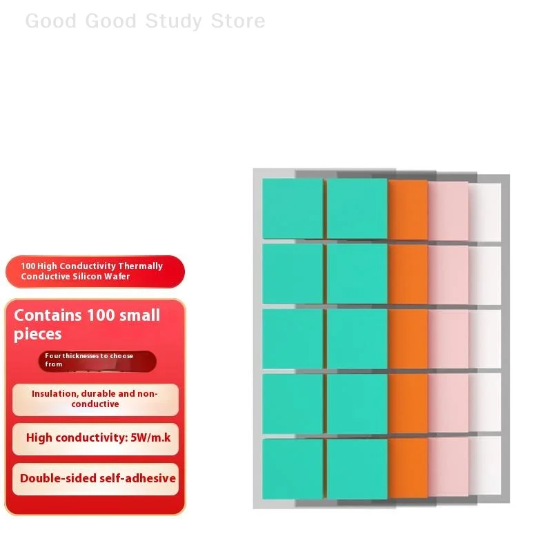 100PCS M.2 SSD NVMe NGFF Thermal Pad For PC PlayStation5 Ps5 Heatsink/GPU/CPU/LED Graphics Card Thermal Conductive Silicone Pads
100PCS M.2 SSD NVMe NGFF Thermal Pad For PC PlayStation5 Ps5 Heatsink/GPU/CPU/LED Graphics Card Thermal Conductive Silicone Pads