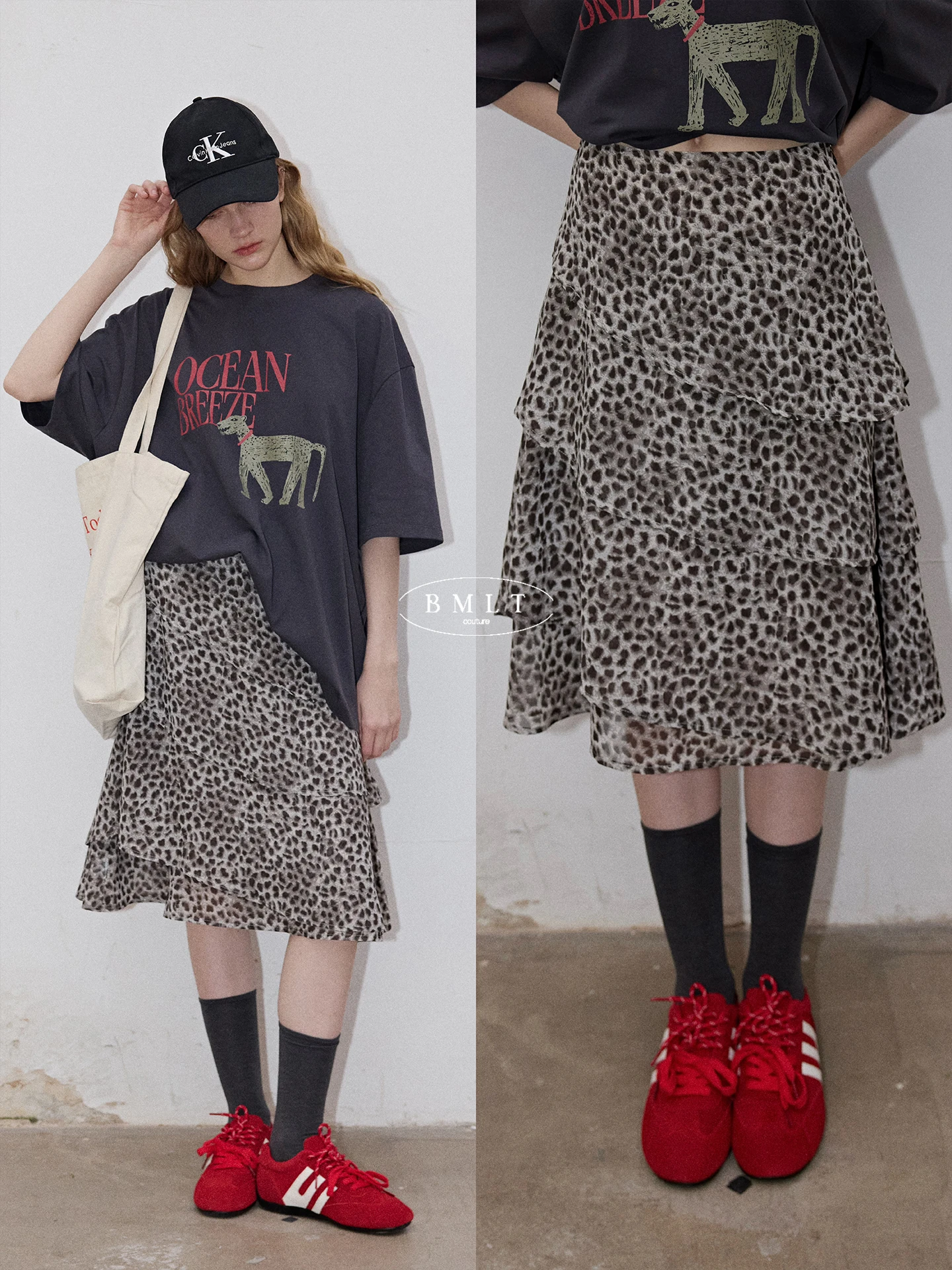 BMLT Retro Leopard Print Asymmetrical Slimming Soft A-Line Skirt for Women High Waist Polyester Fiber Summer New Arrival
BMLT Retro Leopard Print Asymmetrical Slimming Soft A-Line Skirt for Women High Waist Polyester Fiber Summer New Arrival