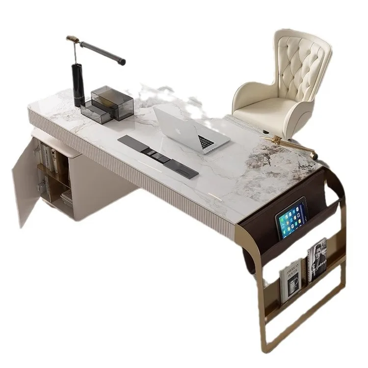 Modern White Computer Desk Marble Top Metal Frame with Drawer Home Office Executive Table Furniture
Modern White Computer Desk Marble Top Metal Frame with Drawer Home Office Executive Table Furniture