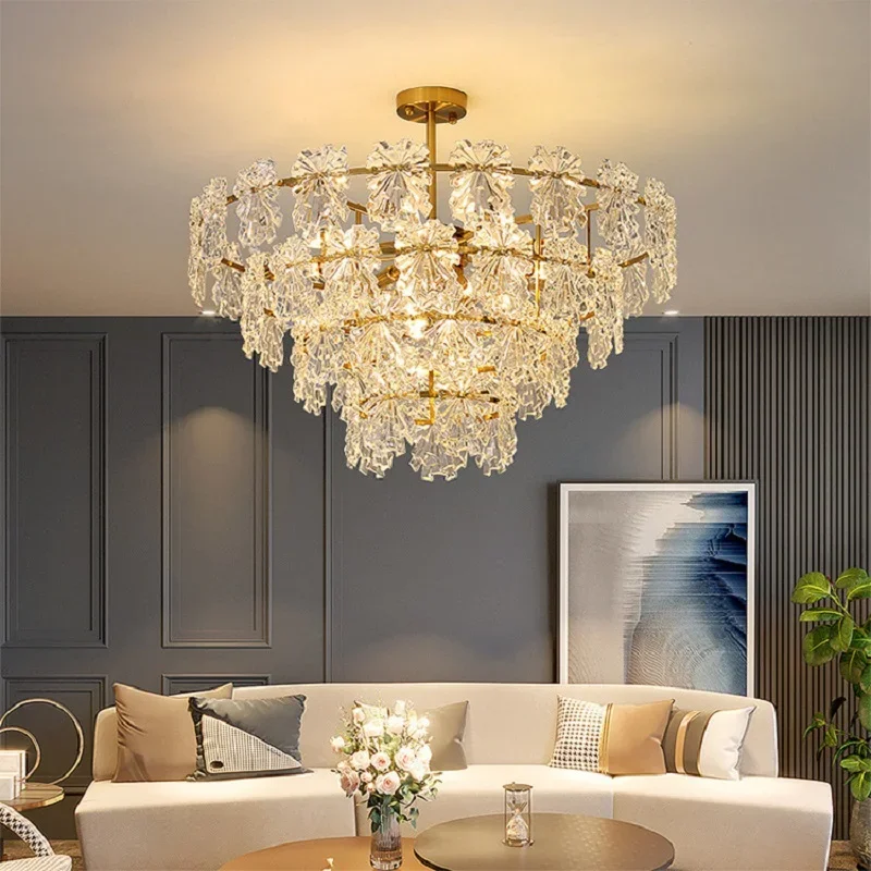Modern luxury transparent glass LED Chandelier living room ceiling light home lighting decoration dining room lighting fixtures
Modern luxury transparent glass LED Chandelier living room ceiling light home lighting decoration dining room lighting fixtures