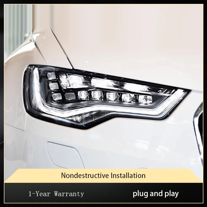 2 PCS Auto Head Lights For Audi 2012-2015 A6L Front Lamp Modified DRL Headlight LED Projector Lens Tool Car Part Accessories
2 PCS Auto Head Lights For Audi 2012-2015 A6L Front Lamp Modified DRL Headlight LED Projector Lens Tool Car Part Accessories