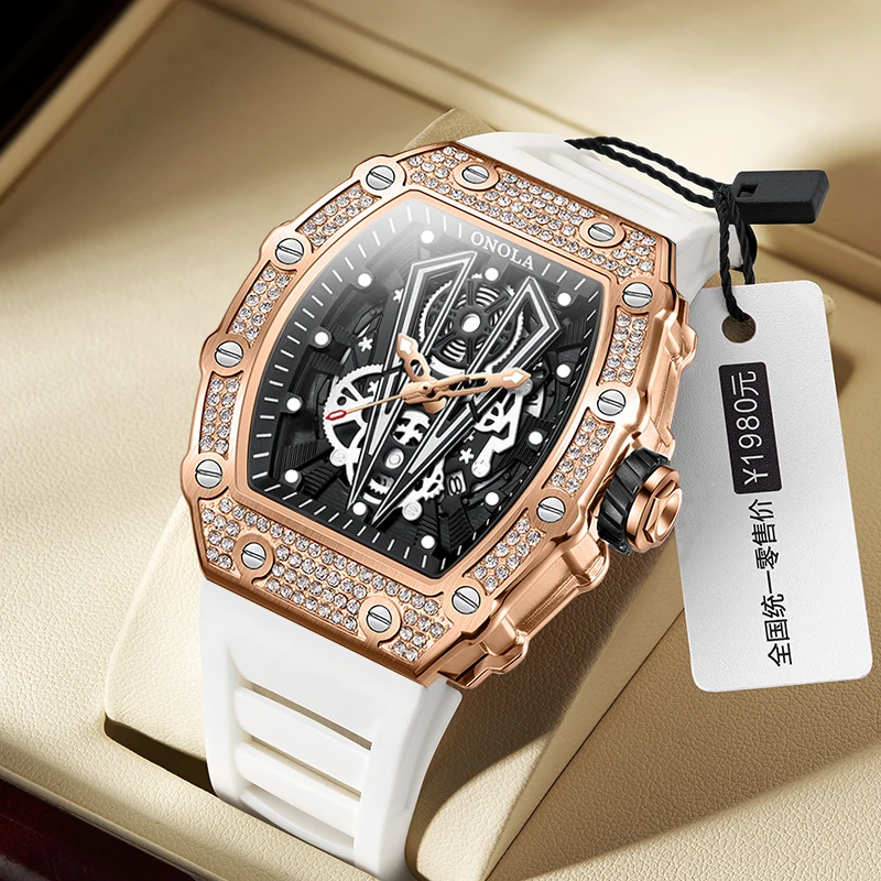 ONOLA Top Brand Watch Men New Diamond Fashion Business Luxury Brand Waterproof Sports Watches Leisure Quartz Watches
ONOLA Top Brand Watch Men New Diamond Fashion Business Luxury Brand Waterproof Sports Watches Leisure Quartz Watches