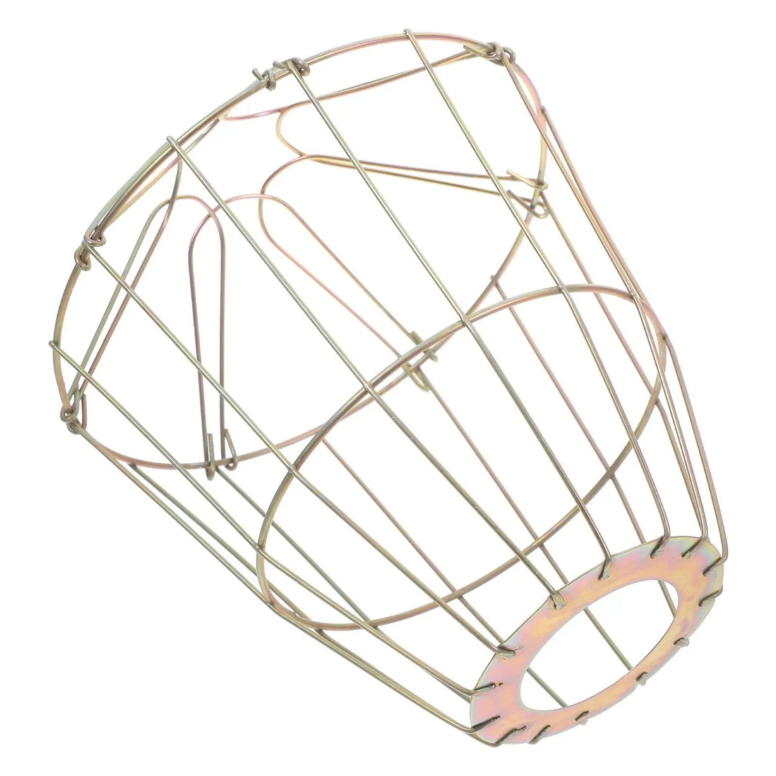 E27 Insulated Lampshade Protective Cage Guard Golden Iron Finish Replacement Pendant Shades Vintage Wire Design Fits Hanging
E27 Insulated Lampshade Protective Cage Guard Golden Iron Finish Replacement Pendant Shades Vintage Wire Design Fits Hanging