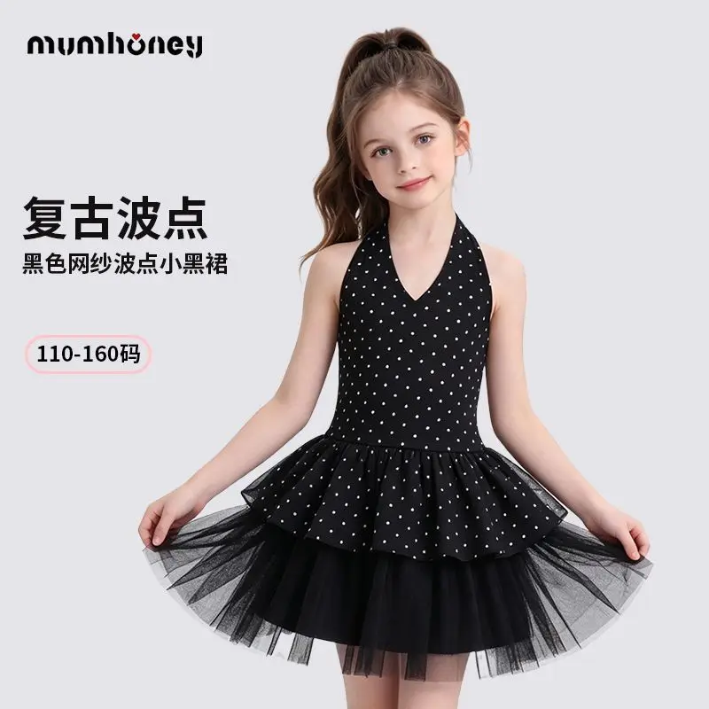 Toddler Baby Girl Vintage Polka Dot Halter Dress V-Neck Tiered Tulle Skir Sleeveless A-Line Princess Party Gown for Little Girls
Toddler Baby Girl Vintage Polka Dot Halter Dress V-Neck Tiered Tulle Skir Sleeveless A-Line Princess Party Gown for Little Girls