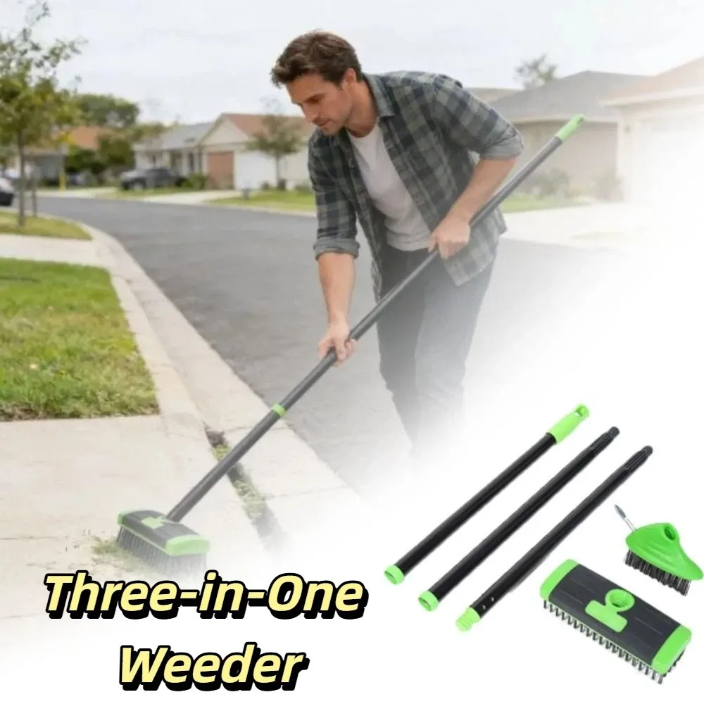 3 In 1 Weed Brush Extendable Handle Multi-Functional Multi Head Brush Manual Weeding Brush Replaceable Brush Heads
3 In 1 Weed Brush Extendable Handle Multi-Functional Multi Head Brush Manual Weeding Brush Replaceable Brush Heads