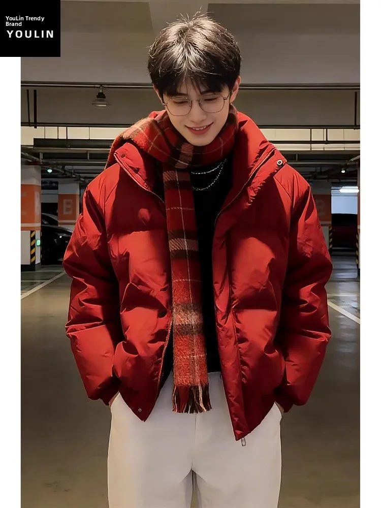 Теплая мужская зимняя куртка из пуха и хлопка с воротником-стойкой в американском ретро-стиле, утолщенная, для празднования Нового года
Теплая мужская зимняя куртка из пуха и хлопка с воротником-стойкой в американском ретро-стиле, утолщенная, для празднования Нового года