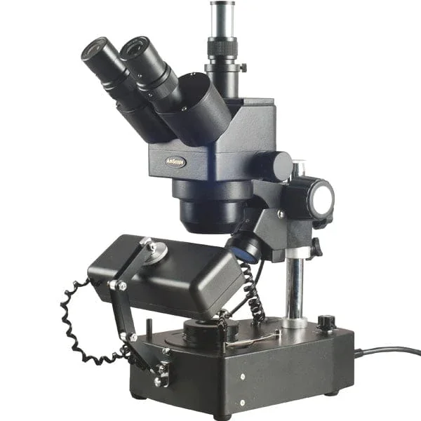 AmScope Supplies 10X-60X Jewelry Gem Trinocular Stereo Microscope With Three Lights
AmScope Supplies 10X-60X Jewelry Gem Trinocular Stereo Microscope With Three Lights