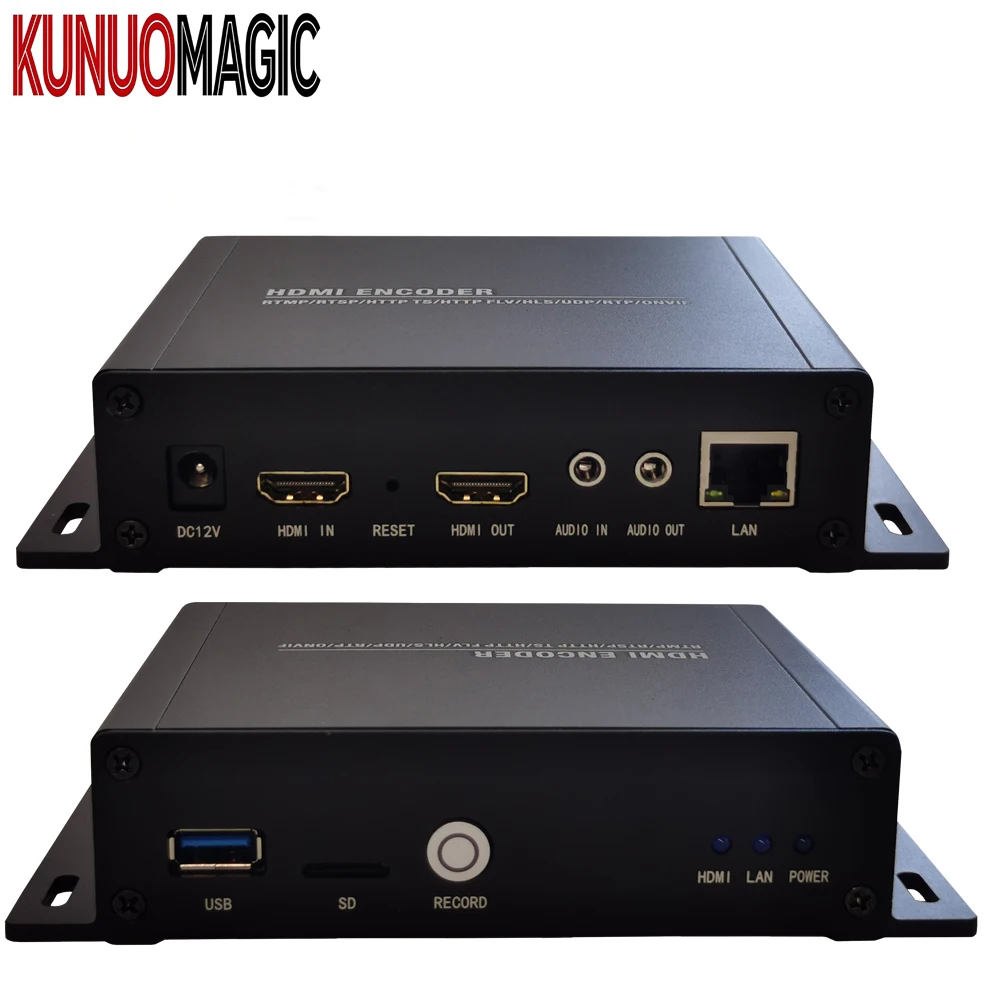KUNUOMAGIC 4K H.265 Encoder for Live Streaming 4 Network Outputs HLS/SRT Support Metal Construction 5-Year Warranty Web
KUNUOMAGIC 4K H.265 Encoder for Live Streaming 4 Network Outputs HLS/SRT Support Metal Construction 5-Year Warranty Web