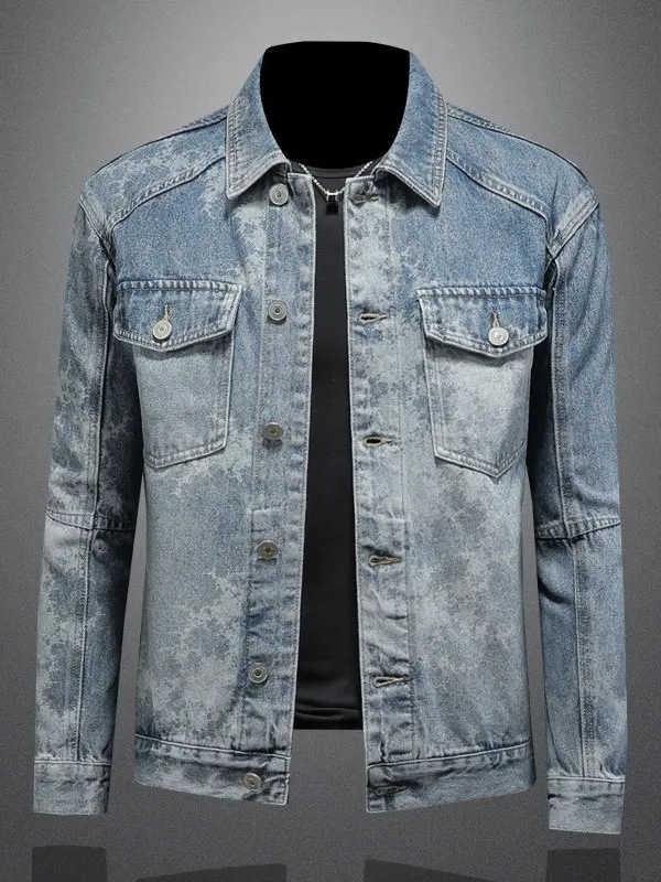 Slim Fit Men's Denim Jaet Winter New Sle Retro Korean Version Station Tide Brand Snowflake Pattern Jaet Top for Men
Slim Fit Men's Denim Jaet Winter New Sle Retro Korean Version Station Tide Brand Snowflake Pattern Jaet Top for Men