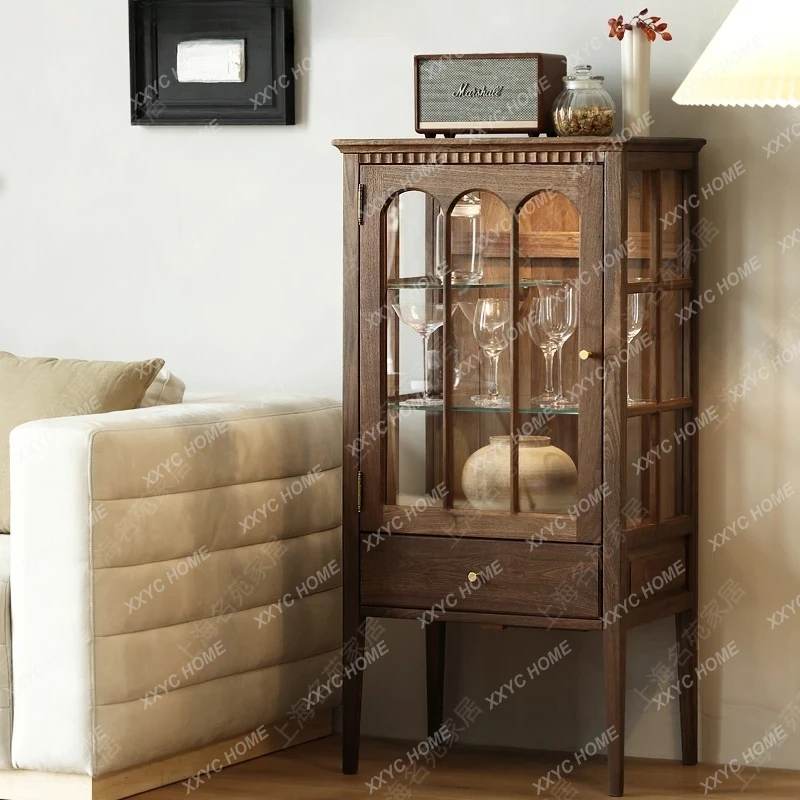 LXLiving room retro glass wine cabinet oak solid wood display cabinet high-end locker
LXLiving room retro glass wine cabinet oak solid wood display cabinet high-end locker