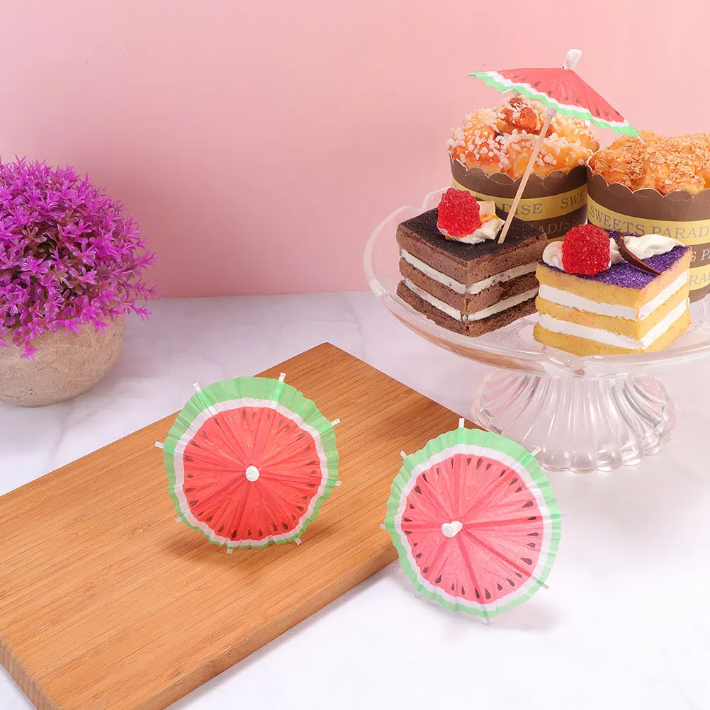 100 Pcs Watermelon Umbrella Picks Cocktail Decorative Fruit Topper Disposable Bamboo Party Drink Bar Tools Kitchen Accessories
100 Pcs Watermelon Umbrella Picks Cocktail Decorative Fruit Topper Disposable Bamboo Party Drink Bar Tools Kitchen Accessories
