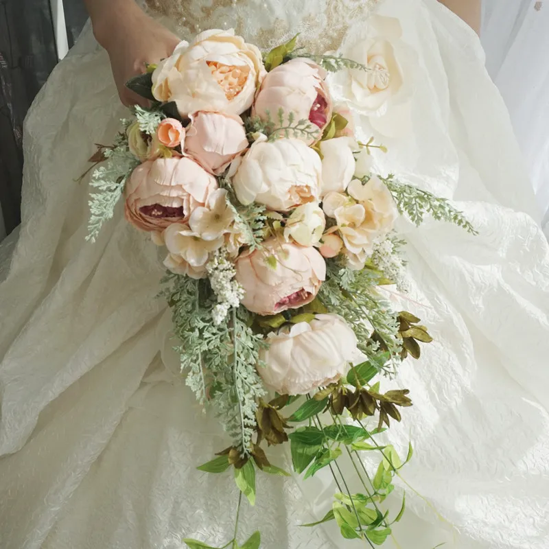Free Shipping 2pcs/pack Light Pink Series Simulation China Penoy Bride Holding Flower Drop Shape Wedding Deco Artificial Bouquet
Free Shipping 2pcs/pack Light Pink Series Simulation China Penoy Bride Holding Flower Drop Shape Wedding Deco Artificial Bouquet