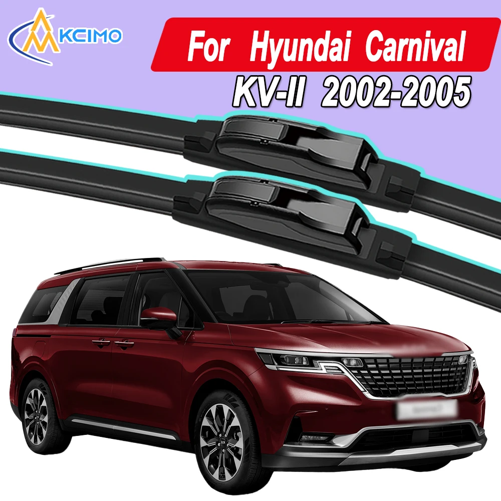 Silicone Car Wiper Blades for Hyundai Carnival KV-II 2002-2005 - All Weather Silent Wiper Blades, Quick Release Clip
Silicone Car Wiper Blades for Hyundai Carnival KV-II 2002-2005 - All Weather Silent Wiper Blades, Quick Release Clip