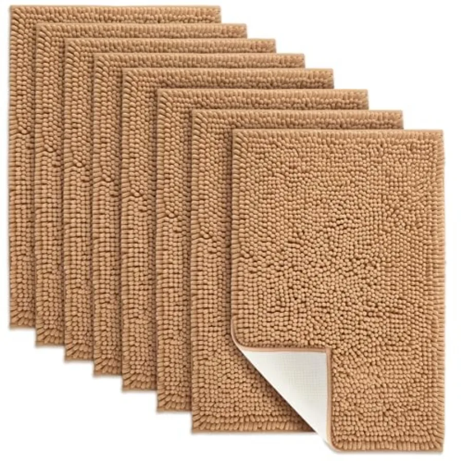 8 Pcs Chenille Bathroom Rugs Highly Absorbent Microfiber Quick Dry Non Slip Washable Extra Thick Soft Door Mats Bath Mats and P
8 Pcs Chenille Bathroom Rugs Highly Absorbent Microfiber Quick Dry Non Slip Washable Extra Thick Soft Door Mats Bath Mats and P